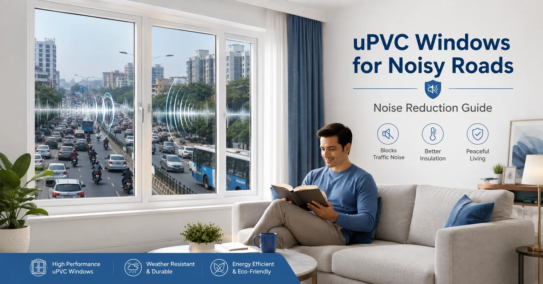 uPVC Windows for Noisy Road