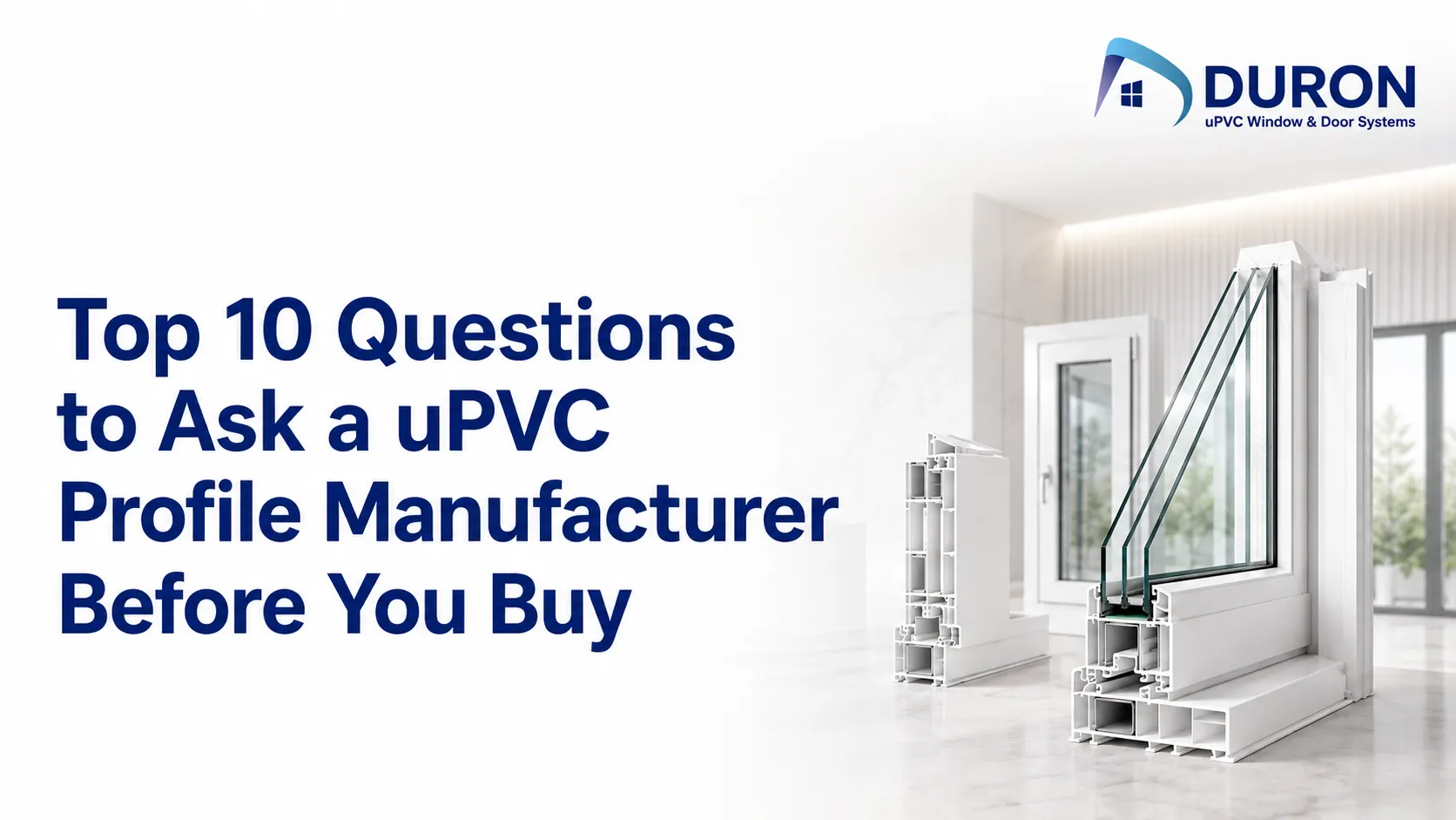 uPVC profile manufacturer