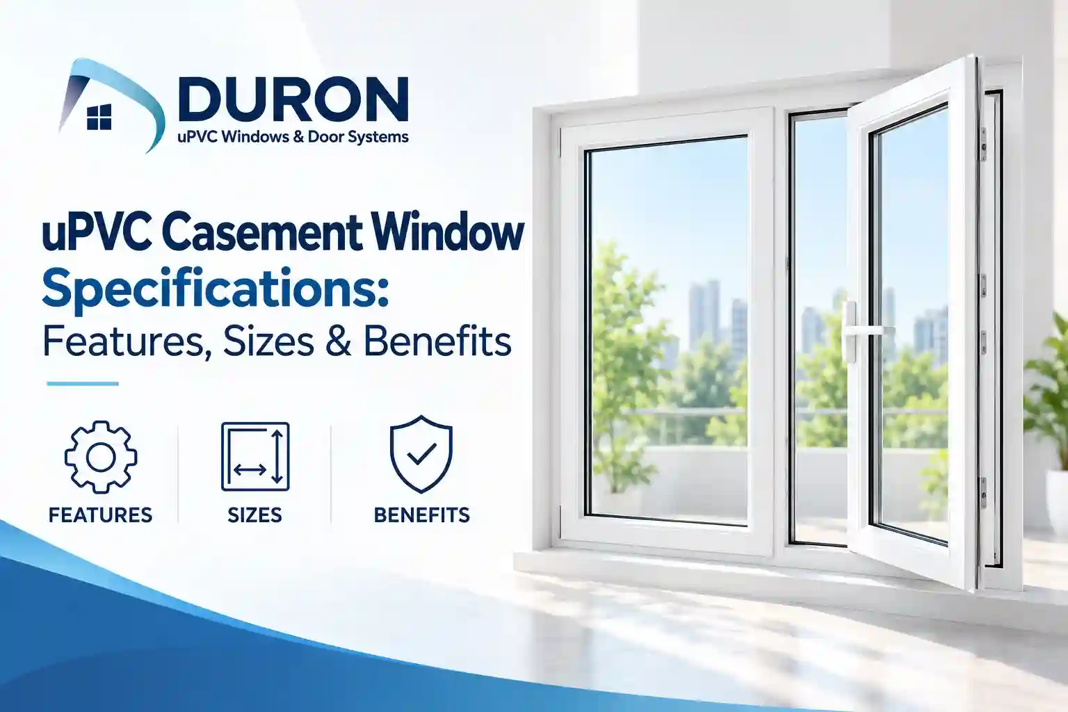 uPVC Casement Window Specs: Profile, Hardware & Sizes